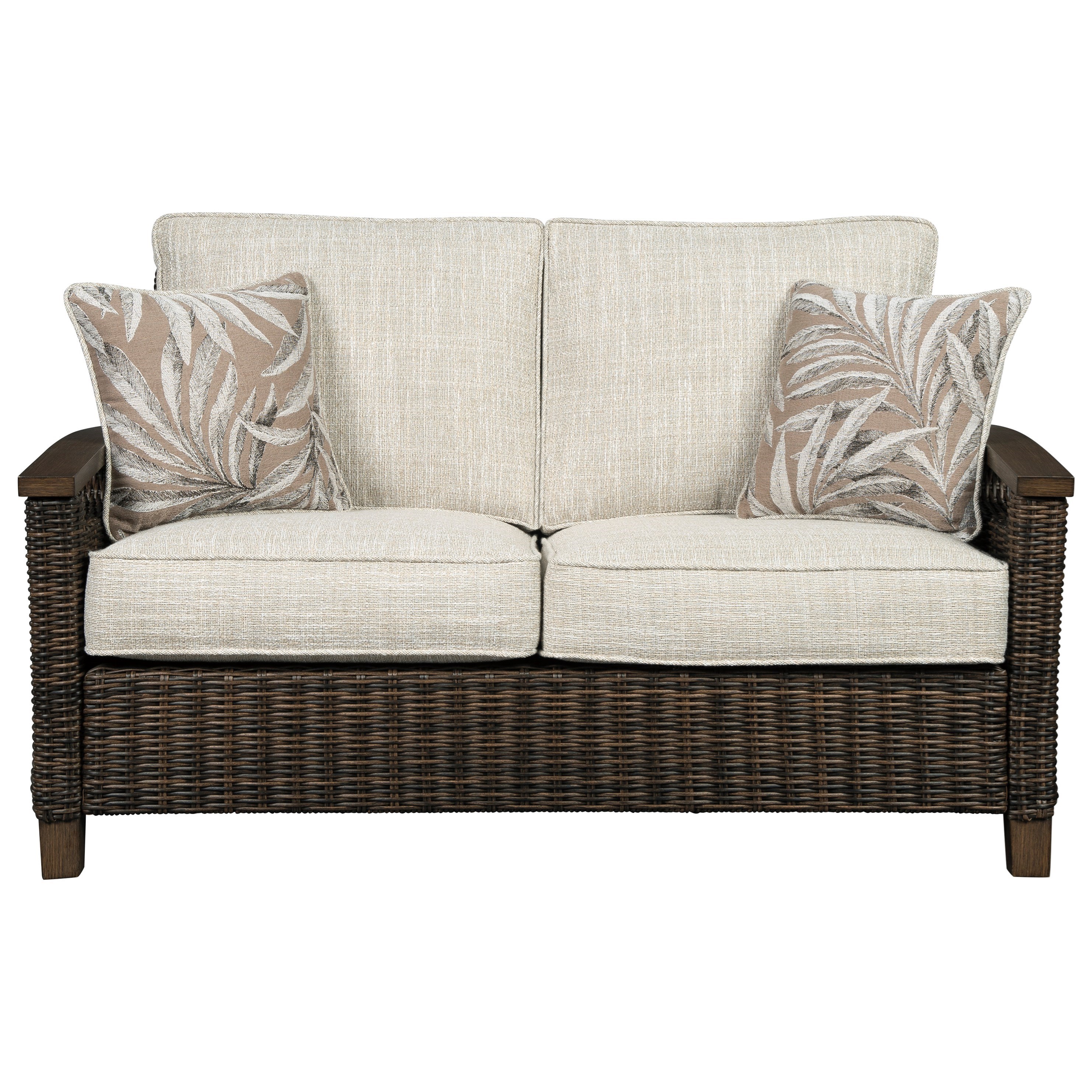Signature Design by Ashley Paradise Trail Contemporary Loveseat with